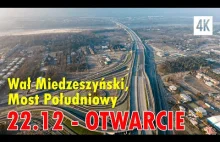 Przelot nad Węzeł Wał Miedzyszyński i Most Południowy - S2 Warszawa