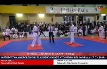 Ciężki nokaut podczas finału karate 2018