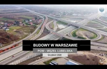 Imponujący węzeł drogowy prawie na ukończeniu.