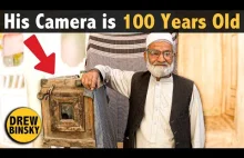 His Camera is 100 Years Old (he took my portrait!)