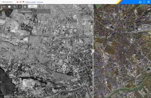 Porównaj jak zabudowany był Kraków w 1970 i 2019