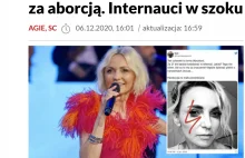 TVP atakuje Wyszkoni, bo nagrywała kolędy, a teraz jest za Strajkiem Kobiet xD