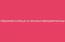 Oświadczenie w sprawie "ultimatum" przedstawionego przez @Akcjademokracja.