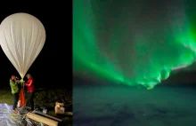 Fotograf wypuszcza balon z aparatem na biegunie by zarejestrować zorze