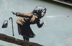 Graffiti Banksy’ego podniosło wartość domu emerytki