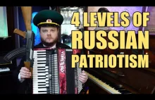 Cztery poziomy rosyjskiego patriotyzmu.