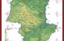 Województwo sandomierskie w XVI w. – ukształtowanie powierzchni terenu [MAPA]