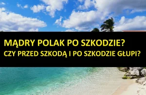 Polak mądry po szkodzie? Czy może Polak przed szkodą i po szkodzie głupi?