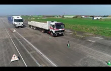 Test hamowania: Nowa ciężarówka vs. stara