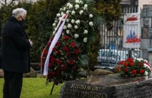Jarosław Kaczyński złożył wieniec na grobie Jerzego Popiełuszki