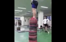 Korean Weightlifting Team Box Jump