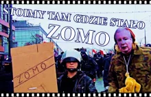 Kaczyński i ZOMO na strajku generalnym- happening