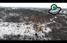 Niesamowite ujęcia z drona najstarszego polskiego cmentarza na Ukrainie zimą