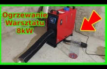 Webasto 8kW jako ogrzewanie warsztatu, garażu | Test spalania |