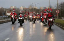 Do Chorzowa, przez Katowice z Mysłowic - mikołaje na motocyklach