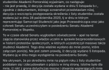 Przewodnicząca Samorządu wyrzucona z uczelni za wypowiedź nt. strajku kobiet