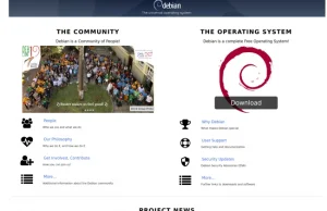 Debian zmienia styl i wygląd swojej strony.