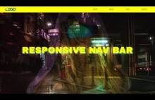 Responsive Navigation Cyber Bar Tutorial | HTML CSS JAVASCRIPT