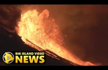Wielki wybuch wulkanu Kilauea na Hawajach.