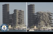 Najwyższy budynek zburzony przy użyciu materiałów wybuchowych