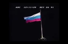 26 grudnia 1991 - zdejmowanie po raz ostatni flagi ZSRR z Kremla