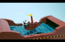 Lego - statek na morzu