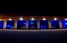 Niezwykły pokaz świateł w wykonaniu strażaków z Międzyrzecza [film]