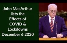 John MacArthur lists the effects of COVID & Lockdowns [ENG]