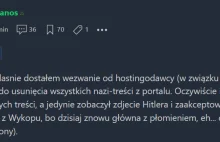 Hosting wezwał lurkera do usunięcia neonazistowskich treści. Admin: Wina Wykopu