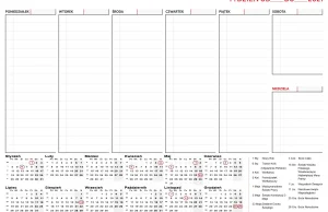 Planner na rok 2021 do pobrania - PL