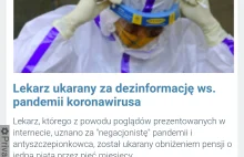 Lekarz ukarany za dezinformację ws. Pandemii - link sponsorowany buahaha