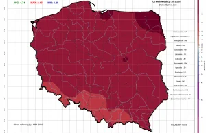 Rok 2020 w Polsce był drugim najcieplejszym w historii pomiarów instrumentalnych