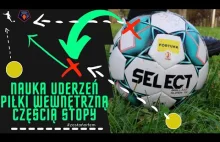 Nauka uderzeń piłki wewnętrzną częścią stopy. #1 |Passing Skills Technique |