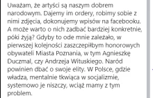 Bezczelność prezydenta Poznania. Wyżej ceni życie "artystów" niż innych.