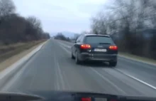 Kierowca BMW M5 przypadkiem spotkał Audi S6. Urządzili sobie wyścig