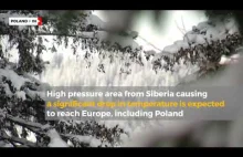 Syberia powodując znaczny spadek temperatury, która dotrze do Polski