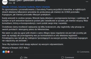 Wniosek do prokuratury oraz UOKiK przeciwko praktykom allegro