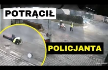 Motocyklista potrącił policjanta i uciekł. Jest poszukiwany.