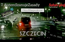 Śnieg, woda, most i brak trakcji - Szczecin 04.01.2021
