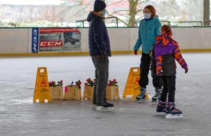 "Kwiaciarnia" na lodowisku. Organizator dostał 30 tys. zł kary.