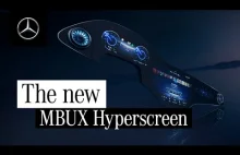 Mercedes prezentuje deskę rozdzielczą przyszłości - MBUX Hyperscreen.