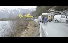 Norwegian Air Ambulance - Balansowanie na szynie ochronnej