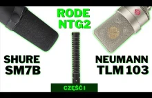 SHURE SM7B, NEUMANN TLM 103, RODE NTG2 + RODECaster Pro - TESTY TECHNO PODCAST