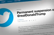 Twitter permanentnie zbanował konto Trumpa