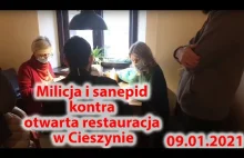 Policja i sanepid kontra otwarta restauracja w Cieszynie