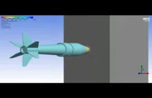 Symulacja balistyczna zachowania pocisku przeciwpancernego 125 mm 3BM9 APFSDS