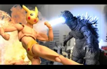 Pexachu vs Godzilla (animacja poklatkowa)