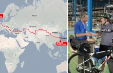 Brytyjczyk kupił rower w Chinach i wrócił na nim do Anglii
