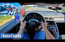 LAMBORGHINI Aventador S V12 *345KM/H* on AUTOBAHN [NO SPEED LIMIT] by...
