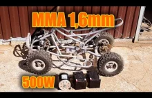 MMA welding 1.6mm ATV modification, 500W electric motor mount